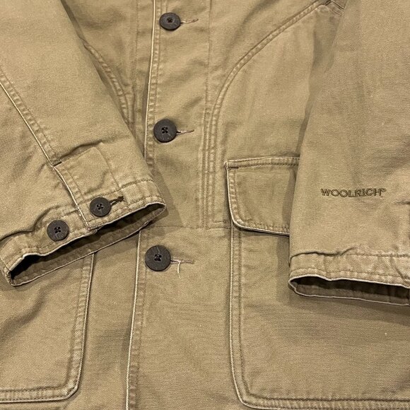 Woolrich Canvas Fleece Lined Chore Jacket Dark Wheat, XXL - Picture 5 of 11